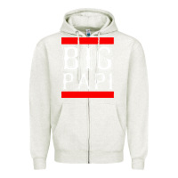 Oatmeal Heather big papi Zipper Hoodie - PixelFlow