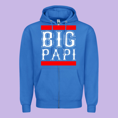 Big Papi Zipper Hoodie Designed By Pixelflow