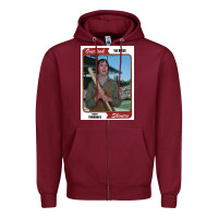 Burgundy Wendy torrance vinatge baseball card Zipper Hoodie - PixelFlow