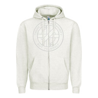 Oatmeal Heather Crass   There Is No  Authority But Yourself Classic Zipper Hoodie - PixelFlow