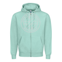 Seafoam Crass   There Is No  Authority But Yourself Classic Zipper Hoodie - PixelFlow