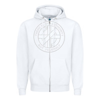 White Crass   There Is No  Authority But Yourself Classic Zipper Hoodie - PixelFlow