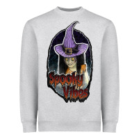Heather Grey spooky vibes Heavyweight Sweatshirt - JahusDesignShop