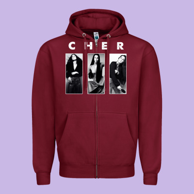 Cher, Cher Heart Of Stone, Cher Cher Cher Cher Cher, Cher Cher Cher Ch Zipper Hoodie Designed By Pixelflow