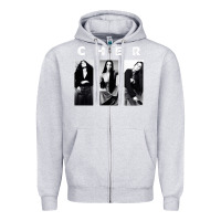 Heather Grey Cher, Cher Heart of Stone, Cher Cher Cher Cher Cher, Cher Cher Cher Ch Zipper Hoodie - PixelFlow