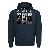 Navy Cher, Cher Heart of Stone, Cher Cher Cher Cher Cher, Cher Cher Cher Ch Zipper Hoodie - PixelFlow