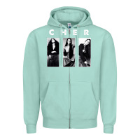 Seafoam Cher, Cher Heart of Stone, Cher Cher Cher Cher Cher, Cher Cher Cher Ch Zipper Hoodie - PixelFlow