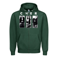 Sports Green Cher, Cher Heart of Stone, Cher Cher Cher Cher Cher, Cher Cher Cher Ch Zipper Hoodie - PixelFlow
