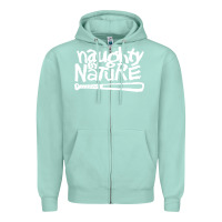 Seafoam naughty by nature Zipper Hoodie - PixelFlow