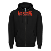 Black lennon & mccartney Classic Zipper Hoodie - PixelFlow