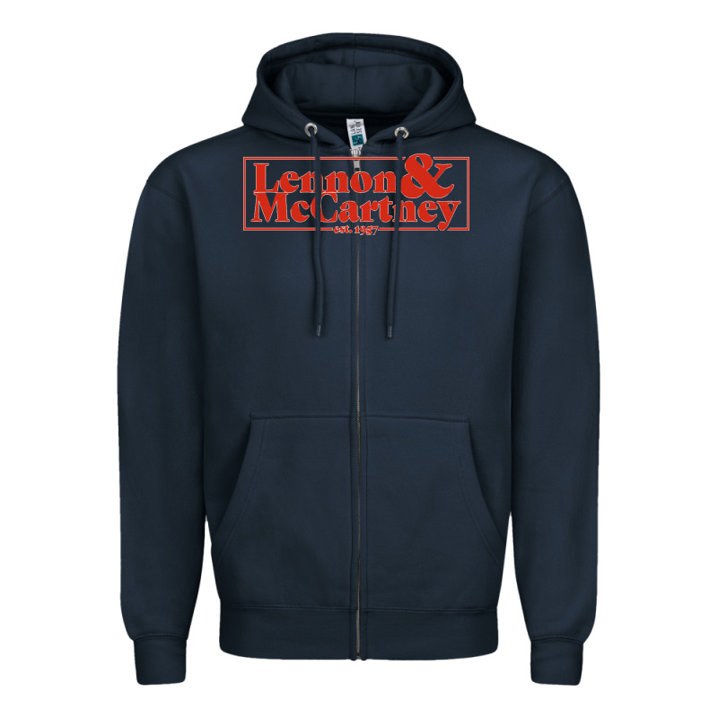 Lennon & Mccartney Classic Zipper Hoodie by PixelFlow | Teevron