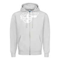Dove Grey big chief clean santa fe railroad Zipper Hoodie - PixelFlow