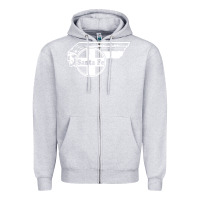Heather Grey big chief clean santa fe railroad Zipper Hoodie - PixelFlow