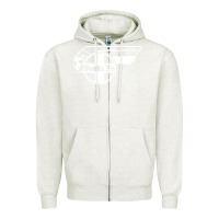 Oatmeal Heather big chief clean santa fe railroad Zipper Hoodie - PixelFlow