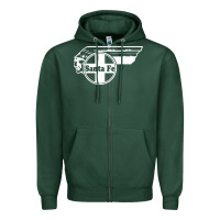 Sports Green big chief clean santa fe railroad Zipper Hoodie - PixelFlow