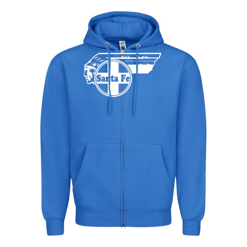 Big Chief Clean Santa Fe Railroad Zipper Hoodie by PixelFlow | Teevron