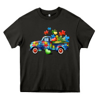Asphalt Autism truck Heavy Core Tee - CowGirlArtShop