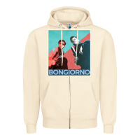 Sandshell Inglorious Basterds - Bongiorno poster GIFT Zipper Hoodie - PixelFlow