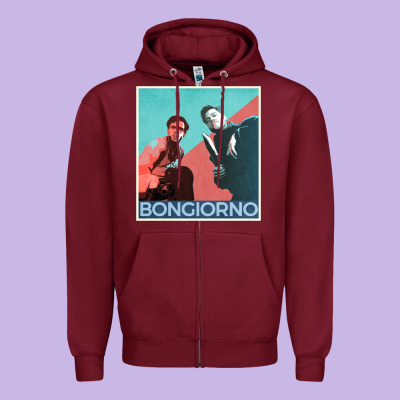 Inglorious Basterds - Bongiorno Poster Gift Zipper Hoodie Designed By Pixelflow