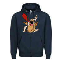Navy captain caveman captain caveman unga bunga premium t shirt Zipper Hoodie - PixelFlow