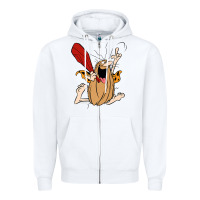 White captain caveman captain caveman unga bunga premium t shirt Zipper Hoodie - PixelFlow