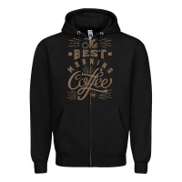 Black The Best Morning Coffee Zipper Hoodie - PixelFlow