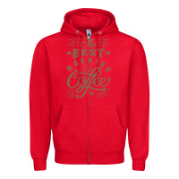 Red The Best Morning Coffee Zipper Hoodie - PixelFlow