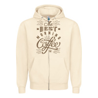 Sandshell The Best Morning Coffee Zipper Hoodie - PixelFlow