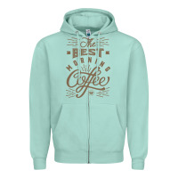 Seafoam The Best Morning Coffee Zipper Hoodie - PixelFlow