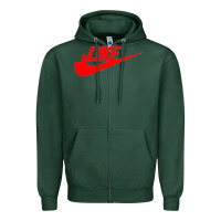 Sports Green like Zipper Hoodie - PixelFlow