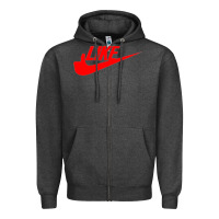 Charcoal Heather like Zipper Hoodie - PixelFlow