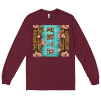 Burgundy Western Mama Pink Roses Mother's Day Long Sleeve Tee - LillyAllenDesigns