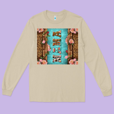 Western Mama Pink Roses Mother's Day Long Sleeve Tee Designed By Lillyallendesigns