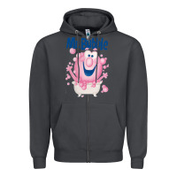 Smoke Mr bubble makes bath time fun Zipper Hoodie - PixelFlow