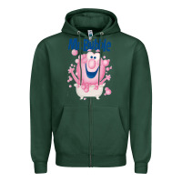 Sports Green Mr bubble makes bath time fun Zipper Hoodie - PixelFlow
