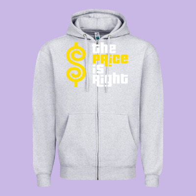Price Is Right Zipper Hoodie Designed By Pixelflow
