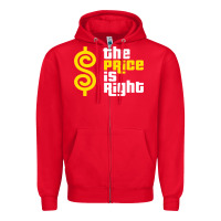 Red price is right Zipper Hoodie - PixelFlow