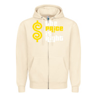 Sandshell price is right Zipper Hoodie - PixelFlow