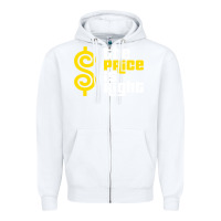 White price is right Zipper Hoodie - PixelFlow