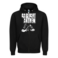 Black fallon gaslight anthem musisi Zipper Hoodie - PixelFlow