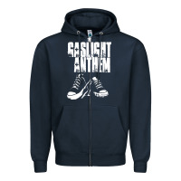 Navy fallon gaslight anthem musisi Zipper Hoodie - PixelFlow