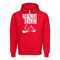 Red fallon gaslight anthem musisi Zipper Hoodie - PixelFlow