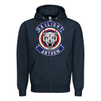 Navy the gaslight anthem Zipper Hoodie - PixelFlow