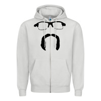 Dove Grey randy dobnak art Zipper Hoodie - PixelFlow