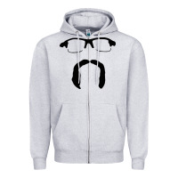 Heather Grey randy dobnak art Zipper Hoodie - PixelFlow
