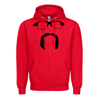 Red randy dobnak art Zipper Hoodie - PixelFlow