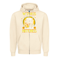 Sandshell witches with hitches funny halloween costume gift Zipper Hoodie - PixelFlow
