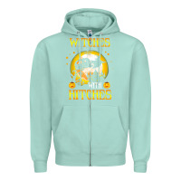 Seafoam witches with hitches funny halloween costume gift Zipper Hoodie - PixelFlow