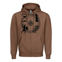 Chestnut the four stoic virtues Zipper Hoodie - PixelFlow