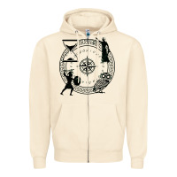 Sandshell the four stoic virtues Zipper Hoodie - PixelFlow